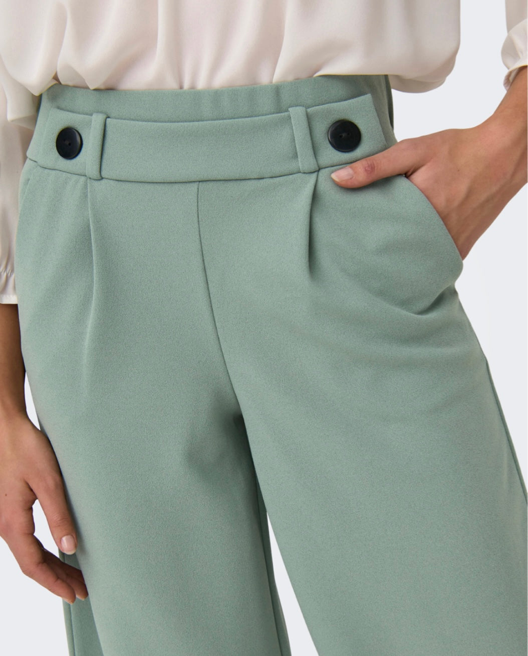 JDY - GEGGO NEW LONG PANT - CHINOIS GREEN/BLACK BUTT