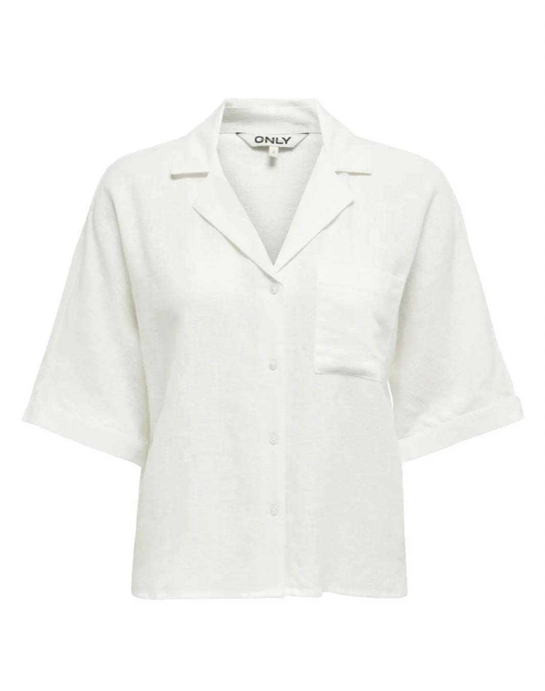 ONLY - TOKYO SS LINEN BLEND SHIRT - BRIGHT WHITE