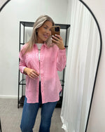 Ladda upp bild till gallerivisning, ONLY - TOKYO L/S LINEN BLEND SHIRT - PRISM PINK
