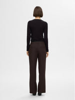 Ladda upp bild till gallerivisning, SELECTED FEMME- RITA MW WIDE PANT - COFFEE BEAN/MELANGE
