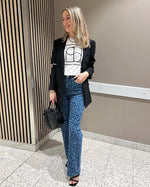 Ladda upp bild till gallerivisning, VERO MODA - TESSA WIDE DENIM LEO - MEDIUM BLUE
