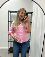 Ladda upp bild till gallerivisning, ONLY - TOKYO SS LINEN BLEND SHIRT - PRISM PINK
