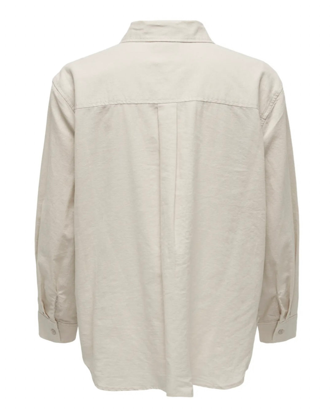 ONLY - TOKYO L/S LINEN BLEND SHIRT - MOONBEAM