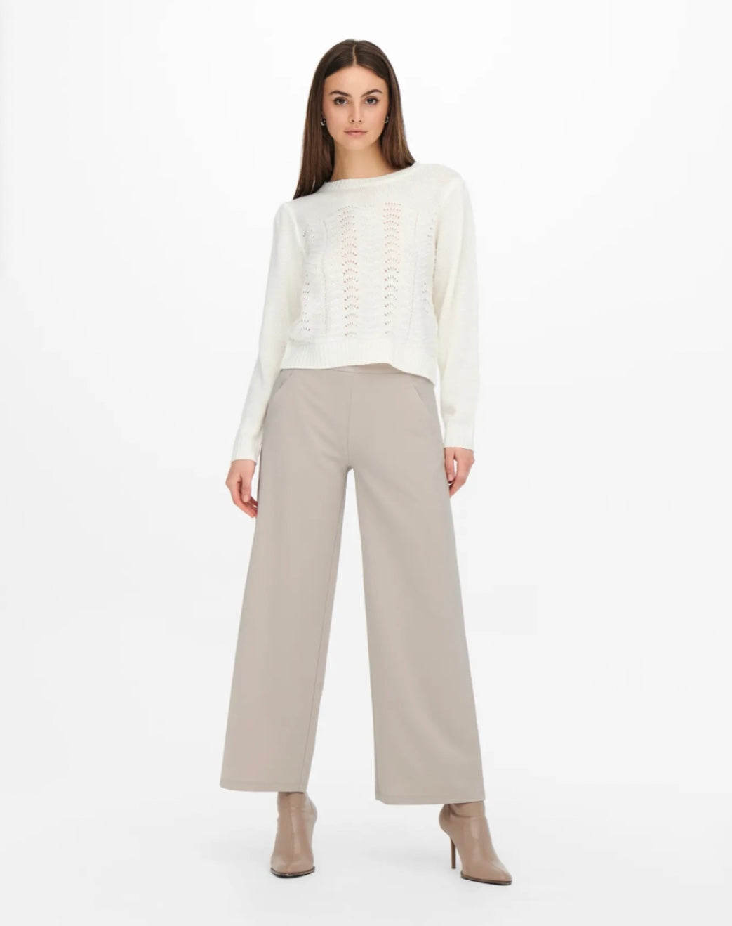 JDY - LOUISVILLE CATIA WIDE PANT - CHATEAU GRAY