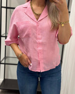 Ladda upp bild till gallerivisning, ONLY - TOKYO SS LINEN BLEND SHIRT - PRISM PINK
