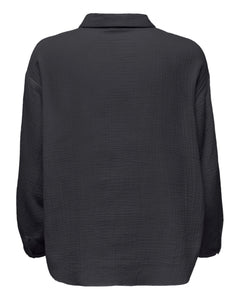 JDY - THEIS LIFE L/S LOOSE SHIRT - PHANTOM