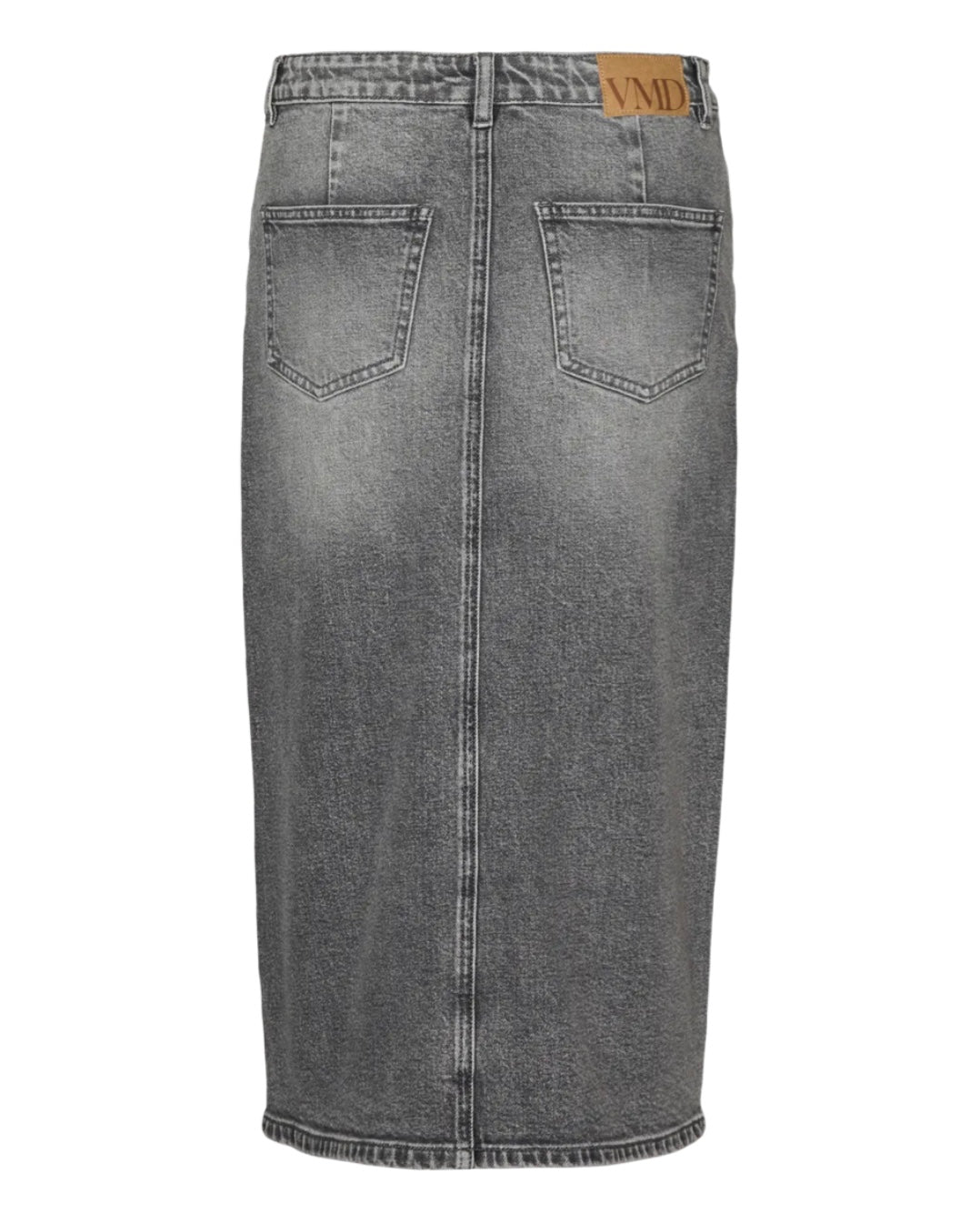 VERO MODA - VERI HR CALF DENIM SKIRT - MEDIUM GREY DENIM