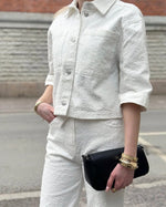 Ladda upp bild till gallerivisning, SOAKED - VELMA OVERSHIRT - BROKEN WHITE
