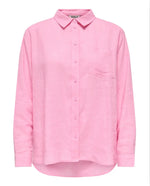 Ladda upp bild till gallerivisning, ONLY - TOKYO L/S LINEN BLEND SHIRT - PRISM PINK
