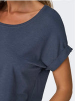 Ladda upp bild till gallerivisning, ONLY - MOSTER S/S O-NECK TOP - OMBRE BLUE
