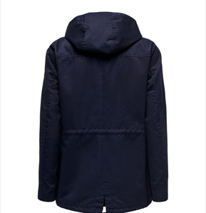 ONLY - LORCA CANVAS PARKA - BLUE GRAPHITE