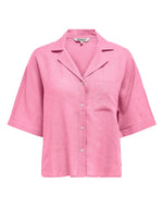 Ladda upp bild till gallerivisning, ONLY - TOKYO SS LINEN BLEND SHIRT - PRISM PINK
