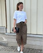 Ladda upp bild till gallerivisning, VEROMODA - VERI SKIRT - SKLVER MINK/ LEOPARD
