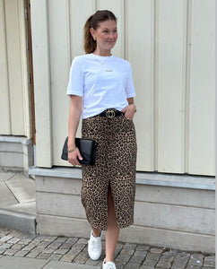 VEROMODA - VERI SKIRT - SKLVER MINK/ LEOPARD