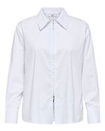 Ladda upp bild till gallerivisning, JDY - MIO L/S ZIP SHIRT - WHITE
