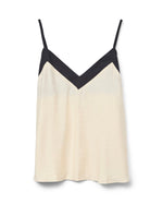 Ladda upp bild till gallerivisning, VERO MODA - DENISE SINGLET TOP - BIRCH/BLACK
