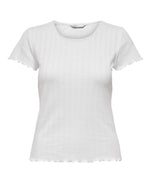 Ladda upp bild till gallerivisning, ONLY - CARLOTTA S/S TOP JRS - WHITE
