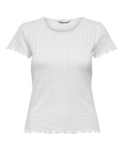 ONLY - CARLOTTA S/S TOP JRS - WHITE