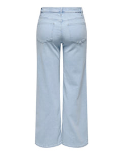 ONLY - MADISON BLUSH HW WIDE DNM - LIGHT BLUE BLEACHED DENIM