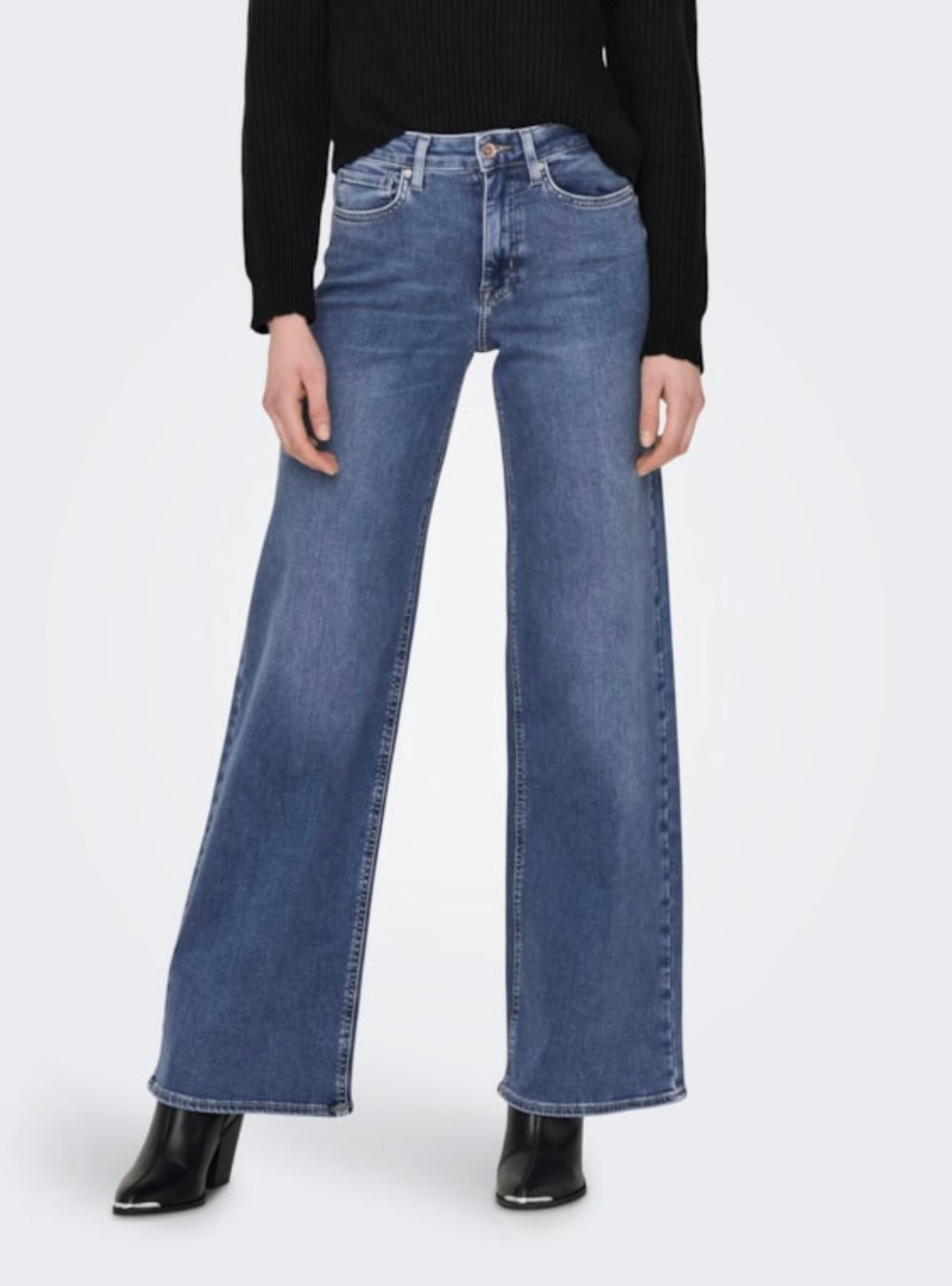 ONLY - MADISON BLUSH HW WIDE - MEDIUM BLUE