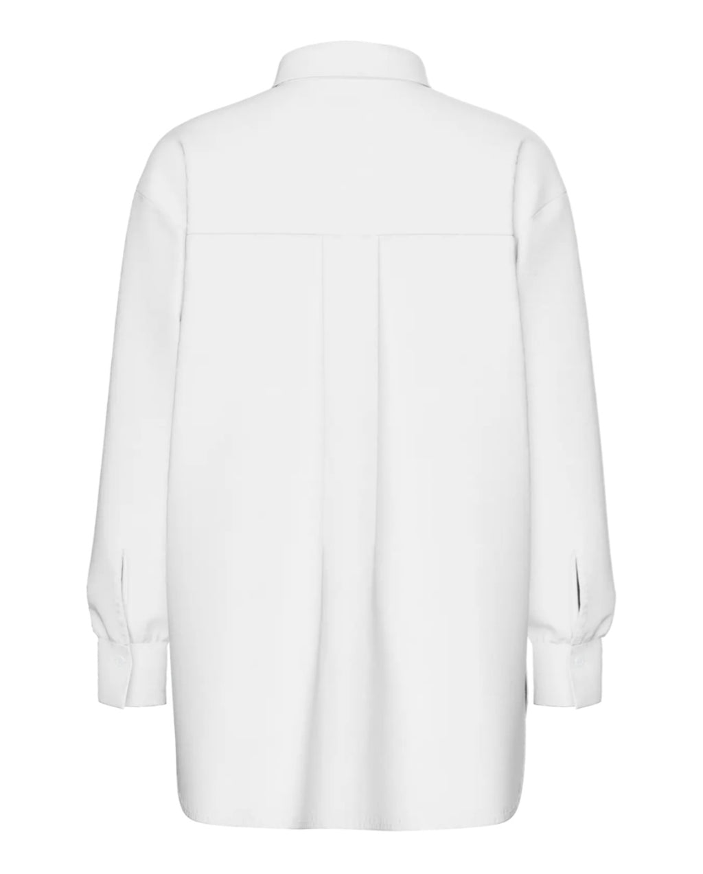 PIECES - MELIA LS LOOSE SHIRT - BRIGHT WHITE