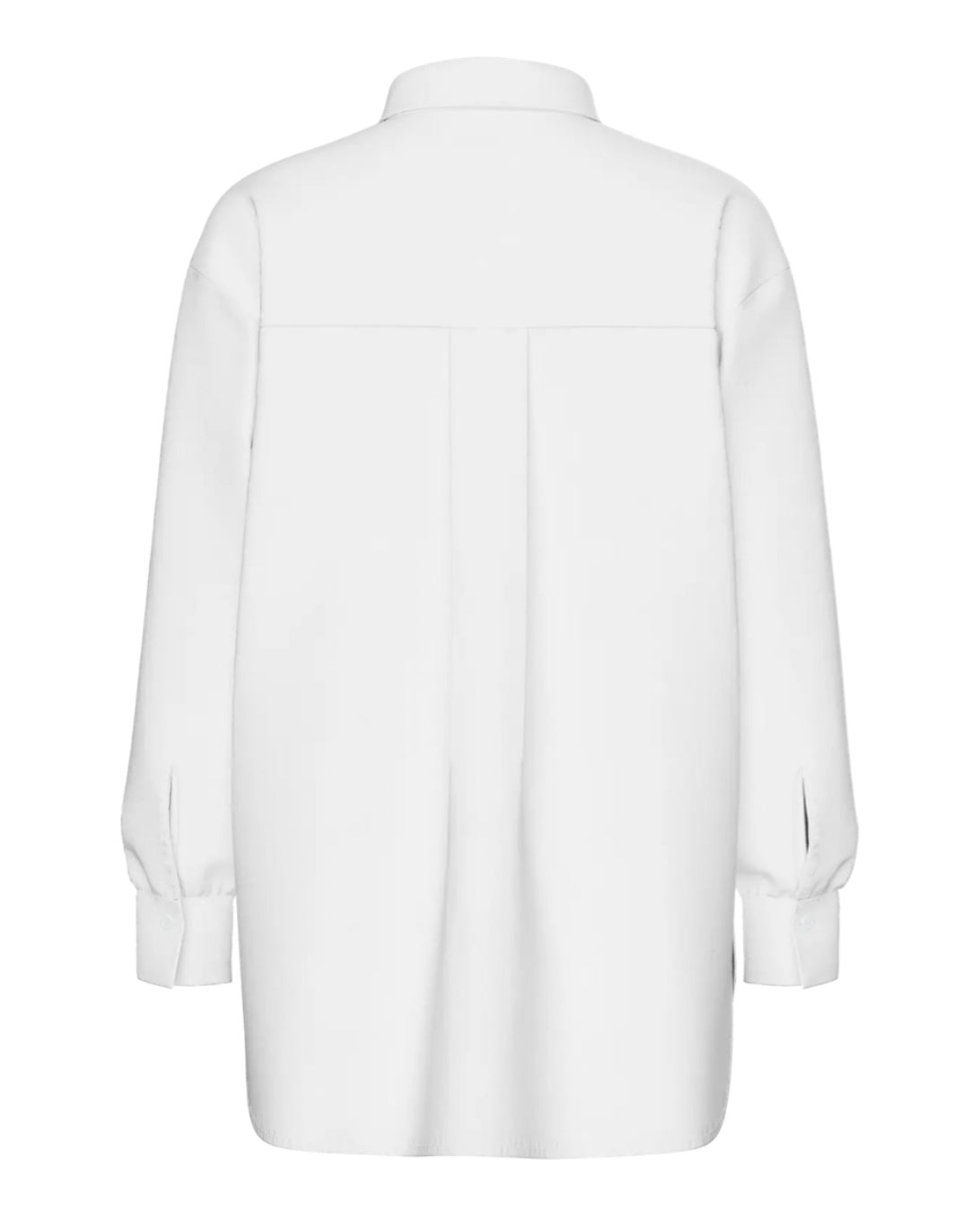 PIECES - MELIA LS LOOSE SHIRT - BRIGHT WHITE