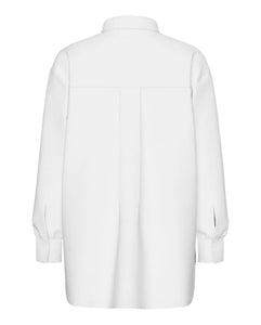PIECES - MELIA LS LOOSE SHIRT - BRIGHT WHITE