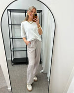 Ladda upp bild till gallerivisning, VERO MODA - LINN HW PANTS - MOON ROCK/MELANGE
