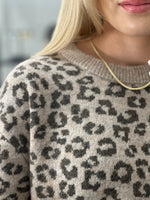 Ladda upp bild till gallerivisning, ONLY - LINA LIFE LS ANIMAL FOLD UP - SIMPLY TAUPE/BROWN LEO
