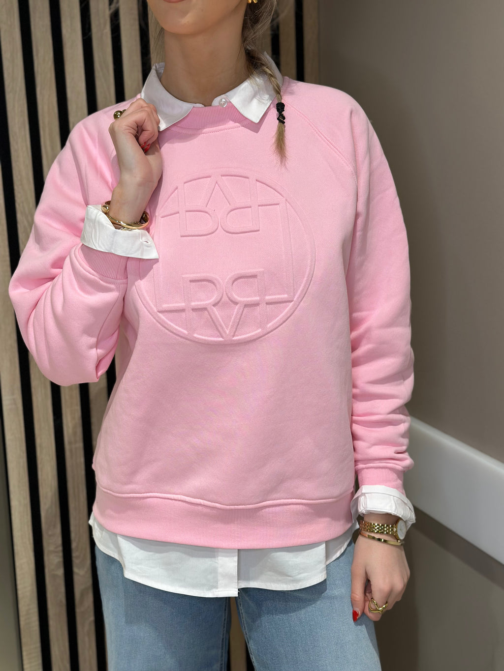 LEVETÉ ROOM - NUKA SWEATSHIRT - ROSA 4120