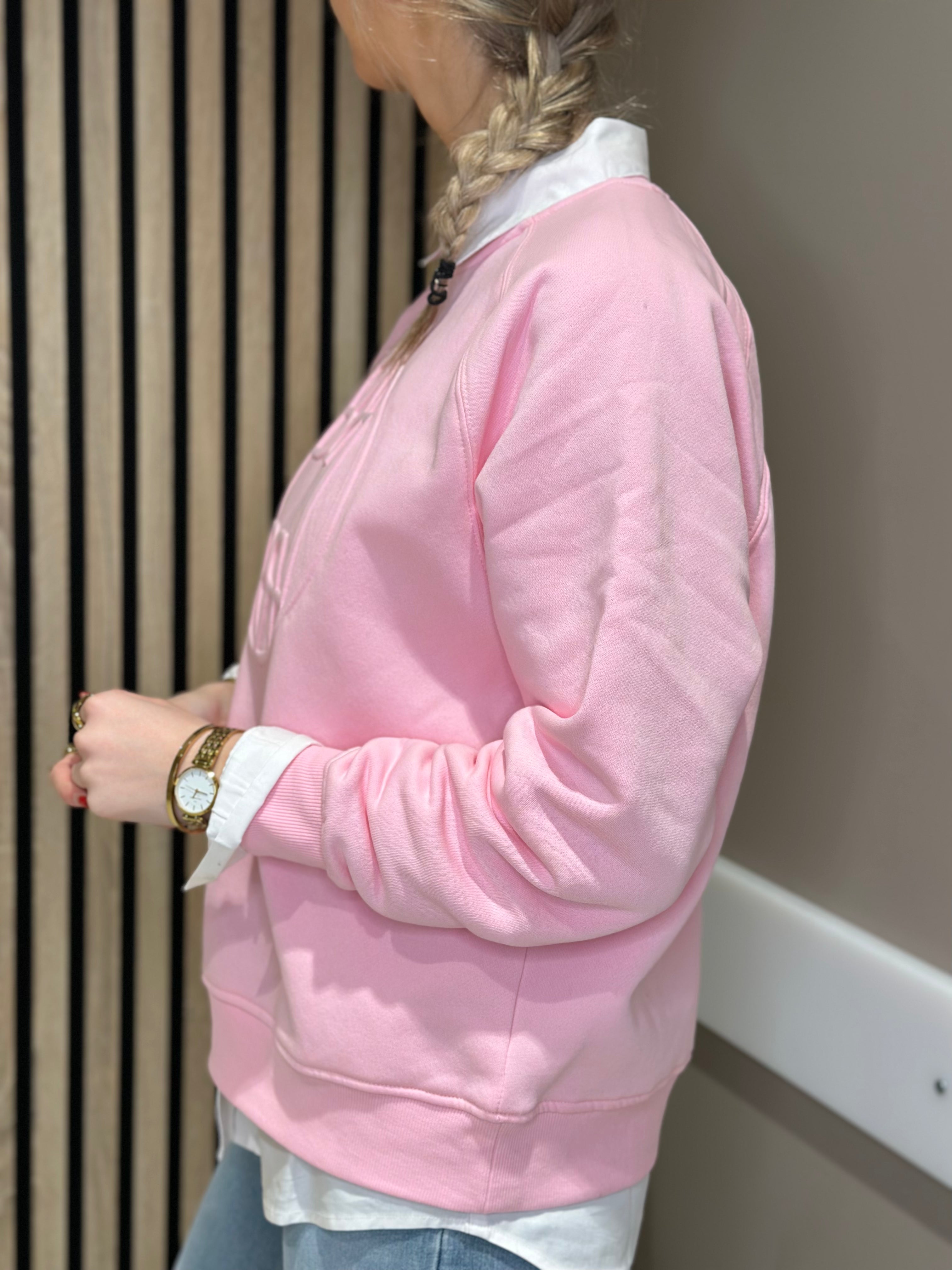 LEVETÉ ROOM - NUKA SWEATSHIRT - ROSA 4120