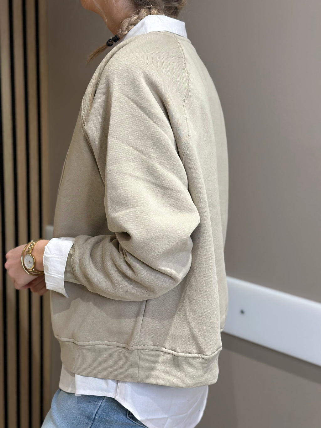 LEVETÉ ROOM - NUKA SWEATSHIRT - BEIGE 1195