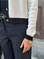 Ladda upp bild till gallerivisning, VEROMODA - OLI LS O-NECK CARDIGAN - BIRCH/BLACK
