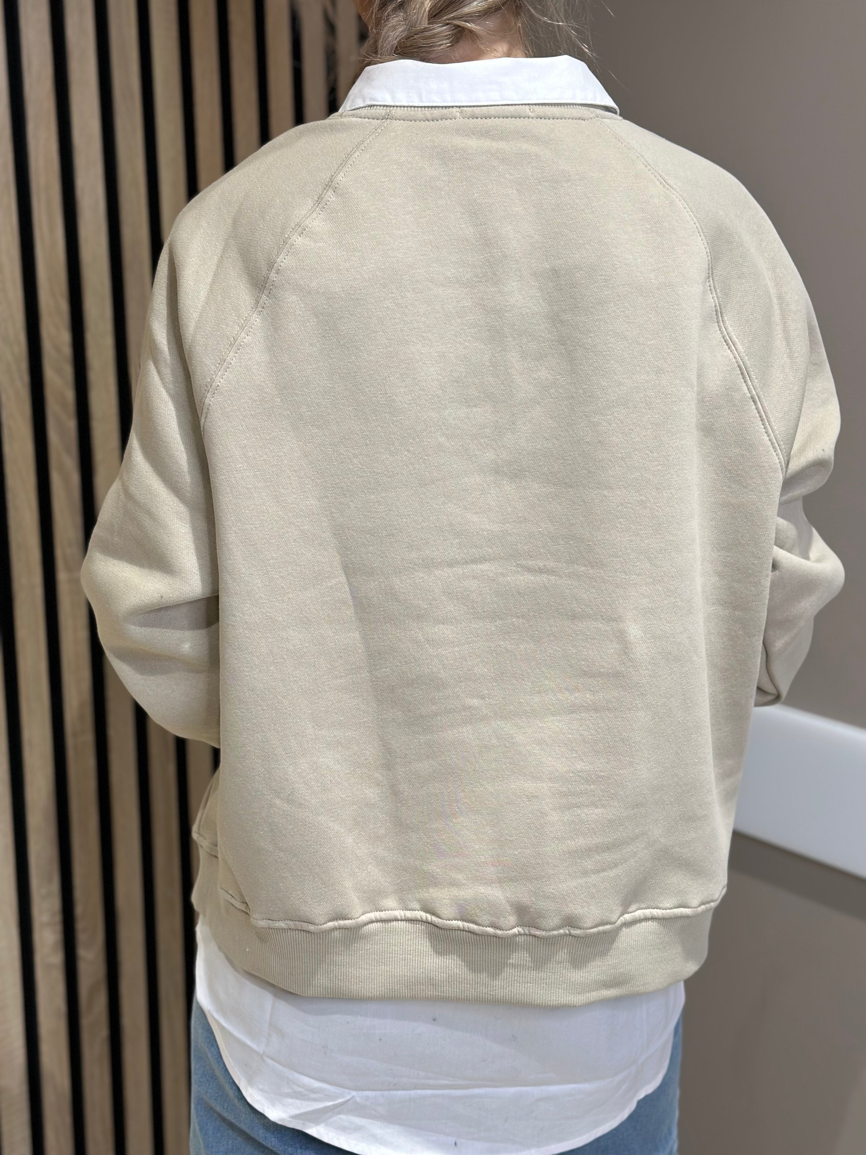 LEVETÉ ROOM - NUKA SWEATSHIRT - BEIGE 1195