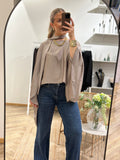 VERO MODA - MIRO L/S CAPE SCARF - MOON ROCK