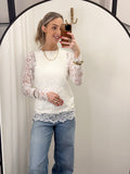 MARTA - SPETS TOPP 7707 - VIT