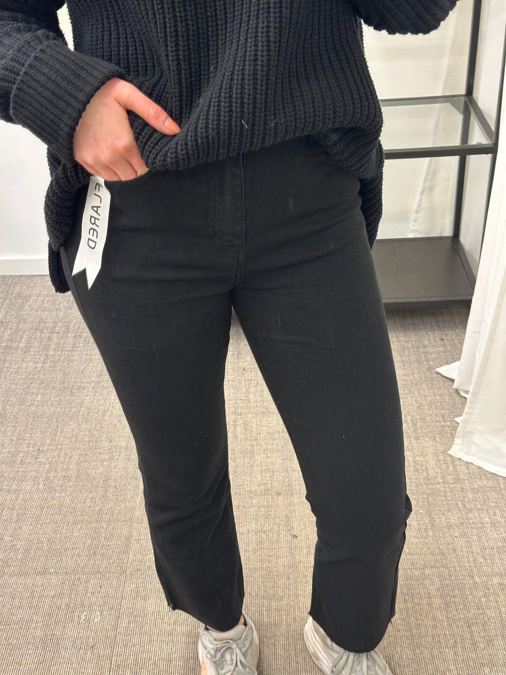 COSY HOUSE - FLARED JEANS - BLACK Y6306A