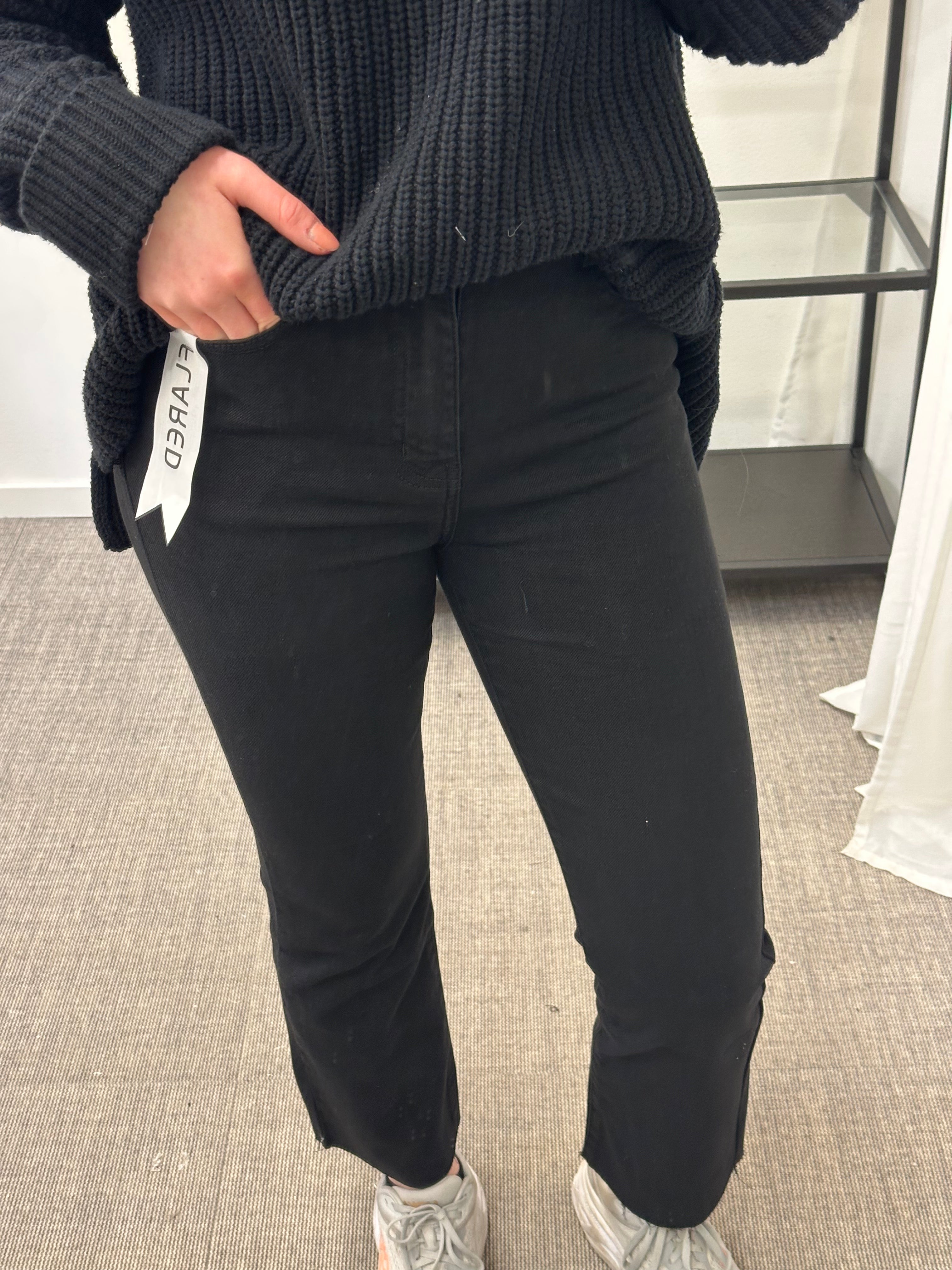 COSY HOUSE - FLARED JEANS - BLACK Y6306A
