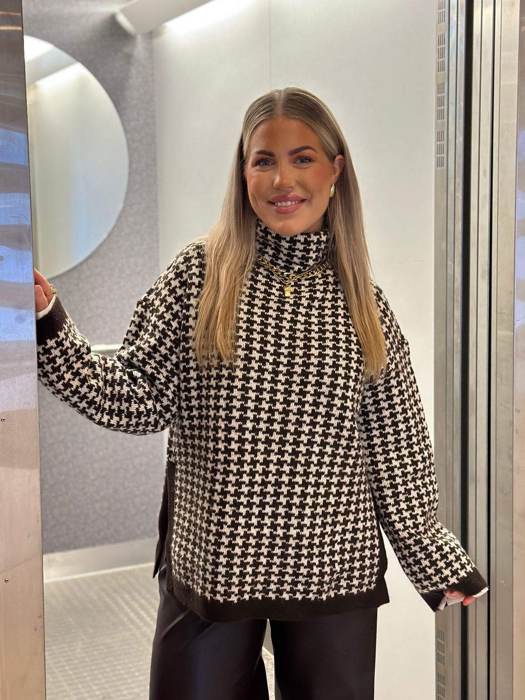 VERO MODA - COMO LS FUNNELNECK PULLOVER - CHOCOLATE TORTE/BIRCH