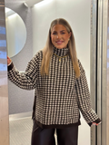 VERO MODA - COMO LS FUNNELNECK PULLOVER - CHOCOLATE TORTE/BIRCH
