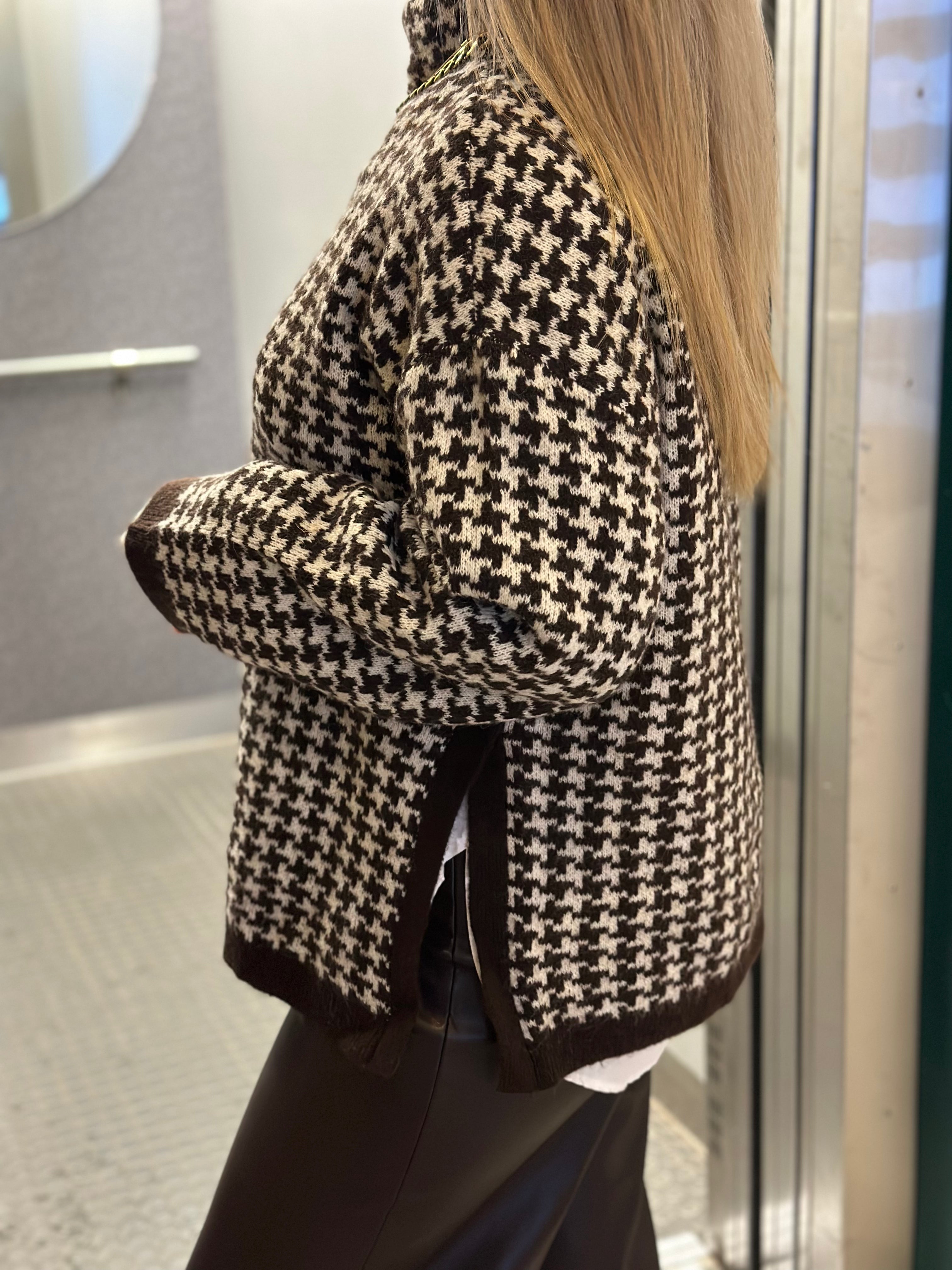 VERO MODA - COMO LS FUNNELNECK PULLOVER - CHOCOLATE TORTE/BIRCH