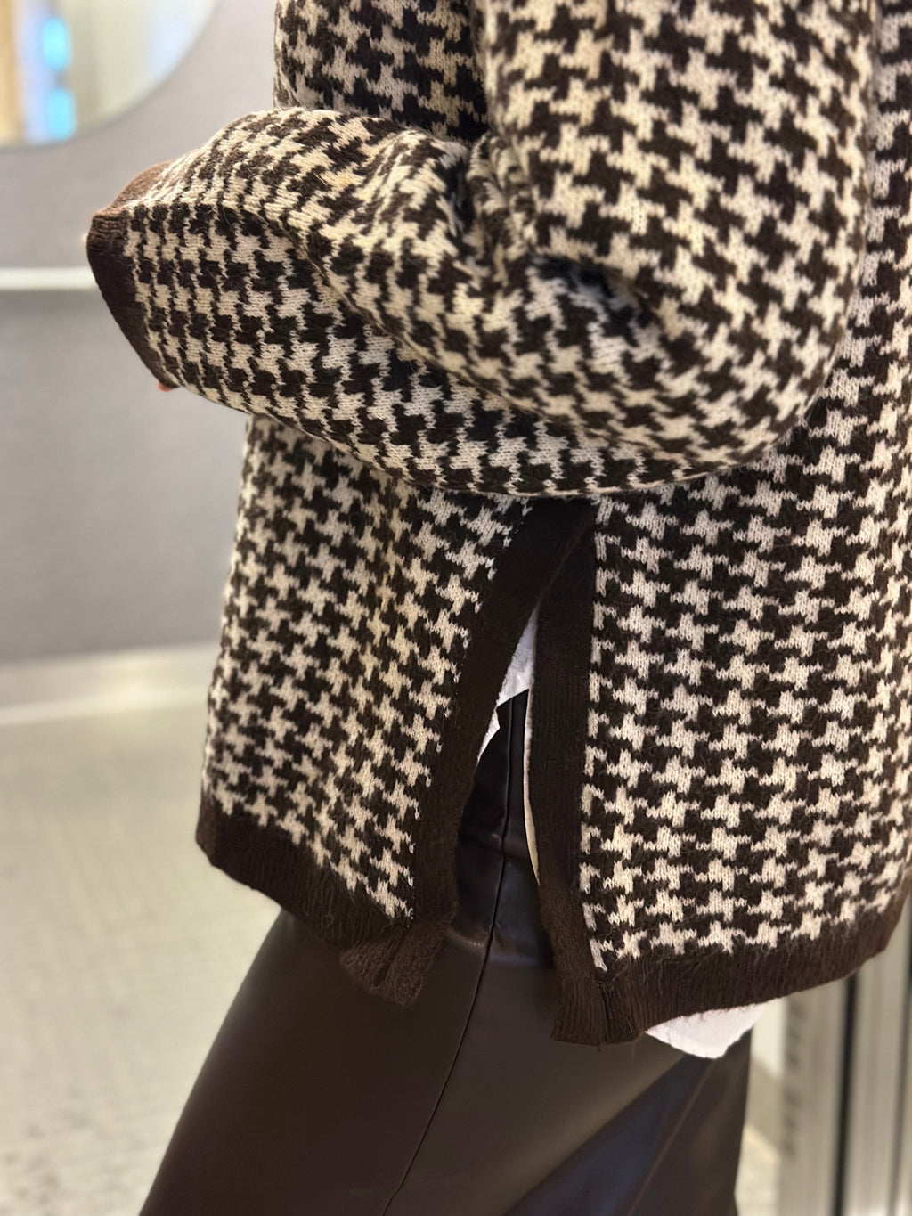 VERO MODA - COMO LS FUNNELNECK PULLOVER - CHOCOLATE TORTE/BIRCH