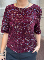 Ladda upp bild till gallerivisning, PIECES - KAM SS TOP - TAWNY PORT
