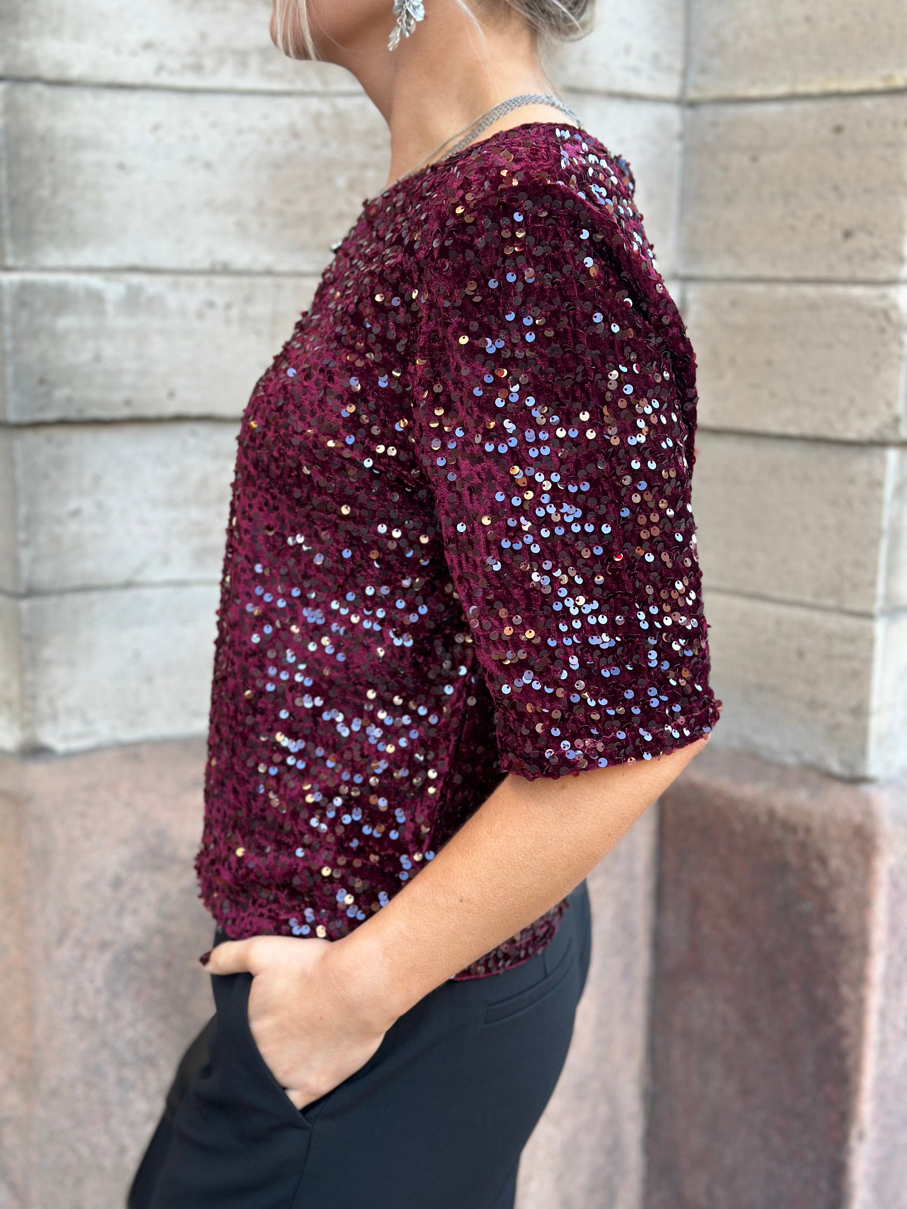 PIECES - KAM SS TOP - TAWNY PORT