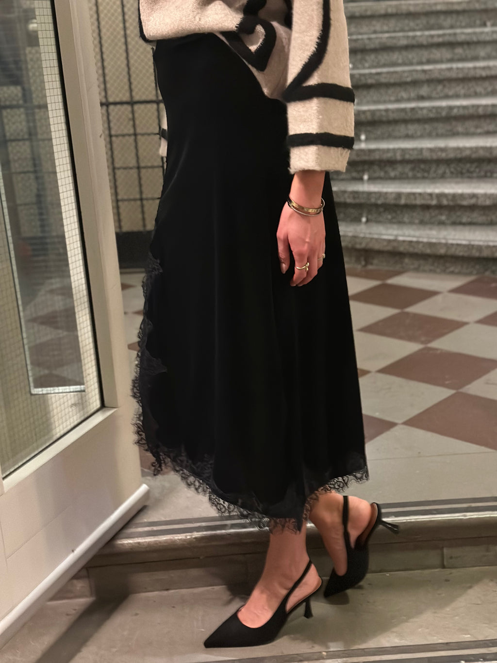 SOAKED - VELERA LACE SKIRT 30409708 - BLACK