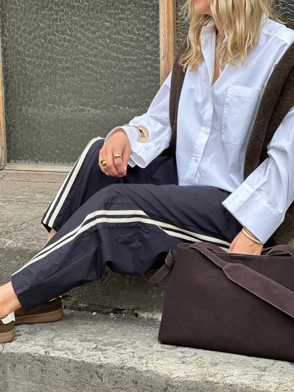 MARTA - SEASHELL PANTS - NAVY