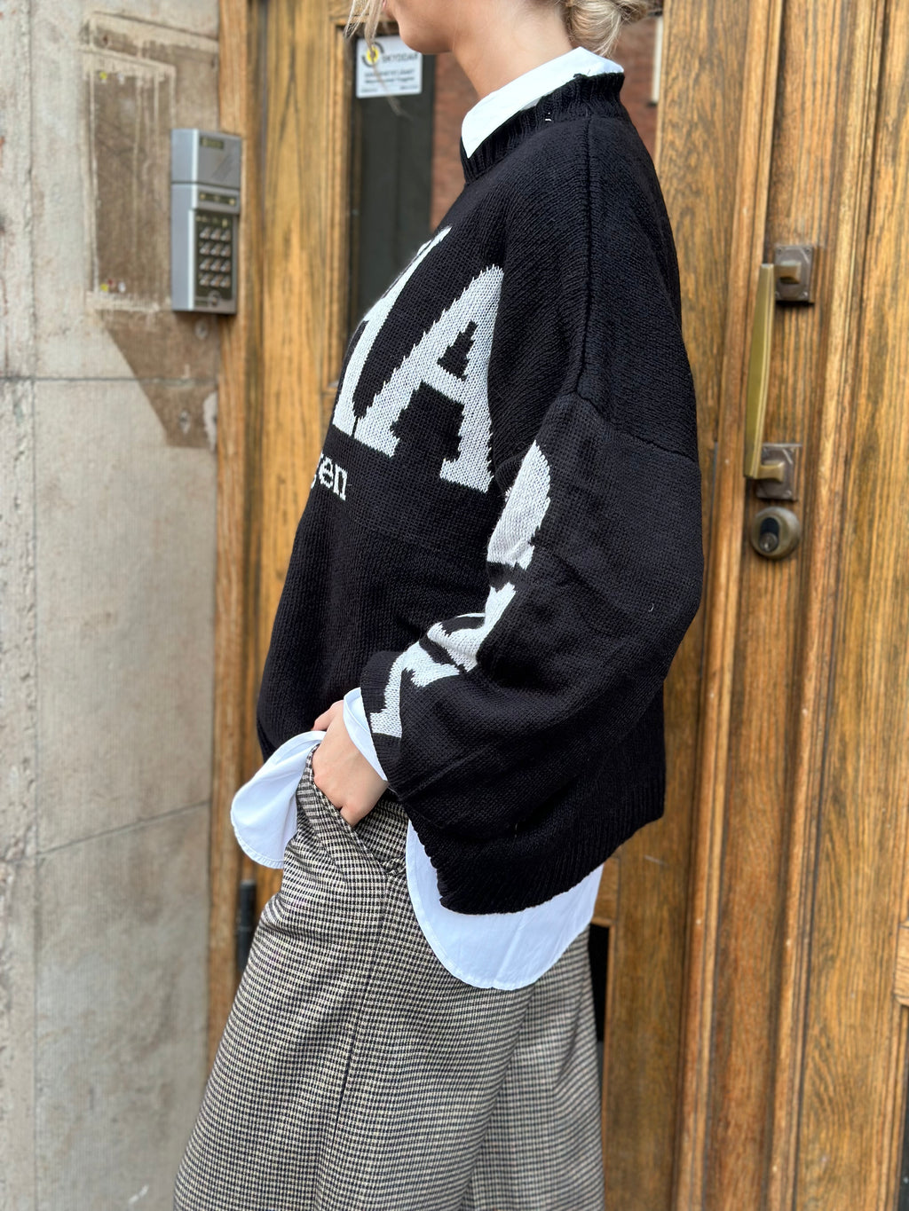 MARTA - ARIA KNIT - BLACK/BEIGE