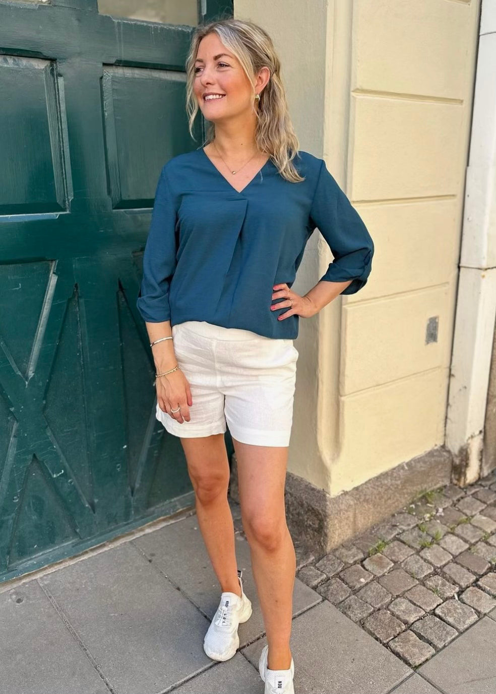 JDY - DIVYA 3/4 TOP - REFLECTING POND