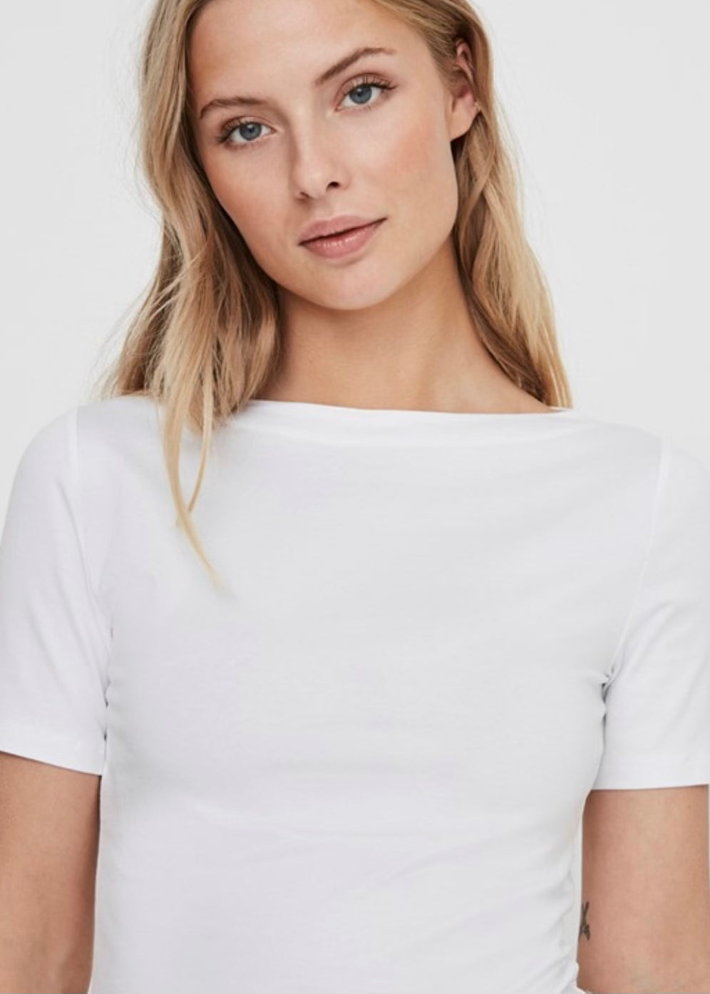 VERO MODA - PANDA MODAL TOP - BRIGHT WHITE