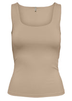 Ladda upp bild till gallerivisning, ONLY - LEA S/L 2-WAYS FIT TOP - HUMUS BEIGE
